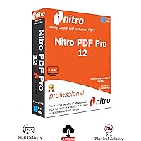 Nitro PDF Pro 12 (Latest Version) | PDF Editor & All PDF Solutions | Edit, Converter, Protect, Sign & Stamp & Viewer | Lifetime Validity |1 PC X 1User | Mail Delivery