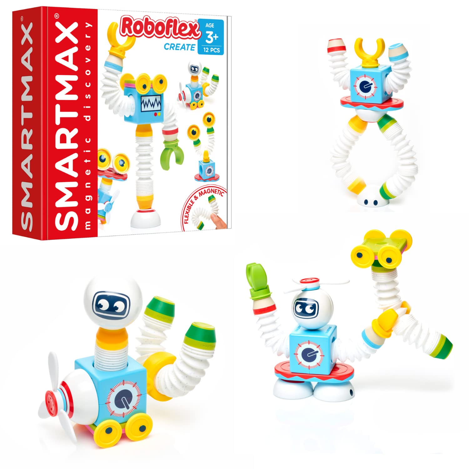 SmartMax Roboflex Magnetic Discovery Building Set for Ages 3+