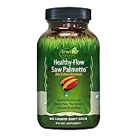 Healthy Flow Saw Palmetto with Zinc, Beta Sitosterols, Turmeric, Stinging Nettle & Pumpkin Seed - Promotes Healthy Prostate & Urinary Flow - Antioxidant Support - 60 Liquid Softgels