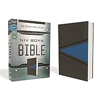 NIV, Boys' Bible, Leathersoft, Gray/Blue, Comfort Print NIV, Boys' Bible, Leathersoft, Gray/Blue, Comfort Print Imitation Leather