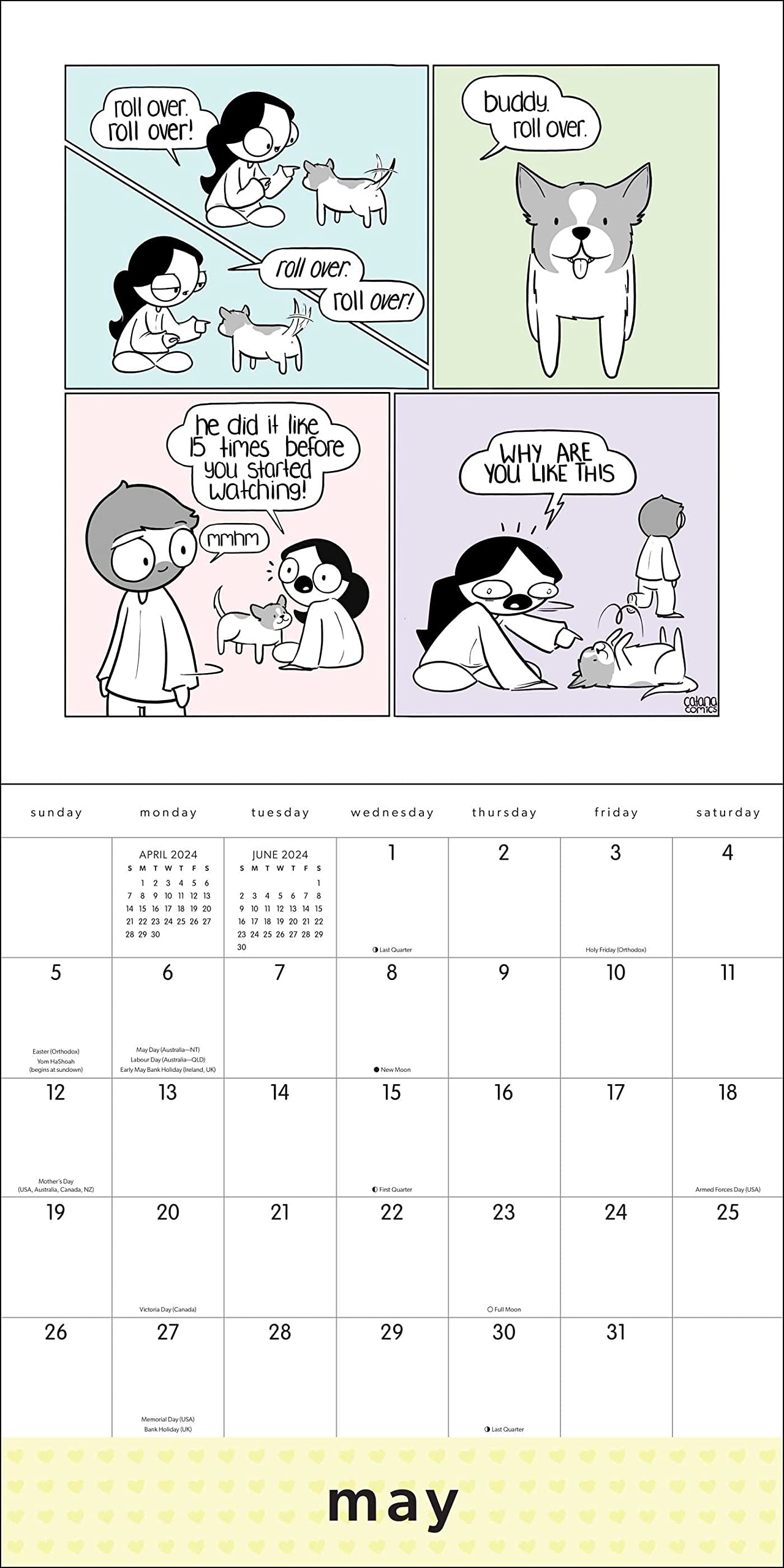 Catana Comics: Little Moments of Love 2024 Wall Calendar