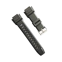 16mm x 25mm Black Replacement Watch Band Strap