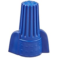 NSI WWC-B-C Easy-Twist Winged Wire Connector, Standard Type, 14-6 AWG Wire Range, 600V, Blue (Box of 50)
