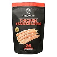 FOREVER FOODS Uncooked Freeze-Dried Chicken Tenderloins | ~26 Pieces | Family Pack | Equivalent to 2 lbs.