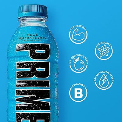 PRIME Hydration ICE POP | Sports Drinks | Electrolyte Enhanced for Ultimate  Hydration | 250mg BCAAs | B Vitamins | Antioxidants | 2g Of Sugar | 16.9