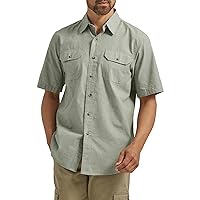 Wrangler Authentics Men's Short Sleeve Classic Woven Shirt