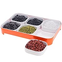 Artificial Coffee Bean Set Realistic Red Bean Black Soybean Fake Lifelike White Rice Decoration for Kitchen Table Party Garden Holiday - Bowl Included