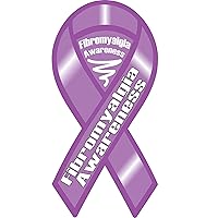 Fibromyalgia Awareness Ribbon Vinyl Decal - Choose Size - (4