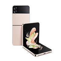 SAMSUNG Galaxy Z Flip 4 Cell Phone, Factory Unlocked Android Smartphone, 128GB, Flex Mode, Hands Free Camera, Compact, Foldable Design, Informative Cover Screen, US Version, 2022, Pink Gold