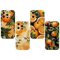 4 Styles Phone Cases Compatible for iPhone 14 pro/14 pro max/15 pro/15 pro max Cases, Orange