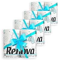 Renova Toilet Paper Edition - 3 Ply, 160 Sheets - Festive Designs for a Cozy Bathroom - Soft, Strong, and Absorbent -Themed Decor (Winter, 4 Packs of 4 Rolls)
