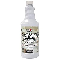 Limescale & Rust Cleaner Concentrate, Heavy Duty Delimer, Descaler, Remover of Hard Water, 32oz