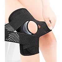 Knee Brace with Side Stabilizers for Meniscus Tear Knee Pain, Knee Sleeve Relieve Knee Pain Injury Recovery for Women and Men