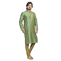 Indian Traditional Ethnic Wear Party Wear Tunic Kurta Pyjama Casual Set For Men