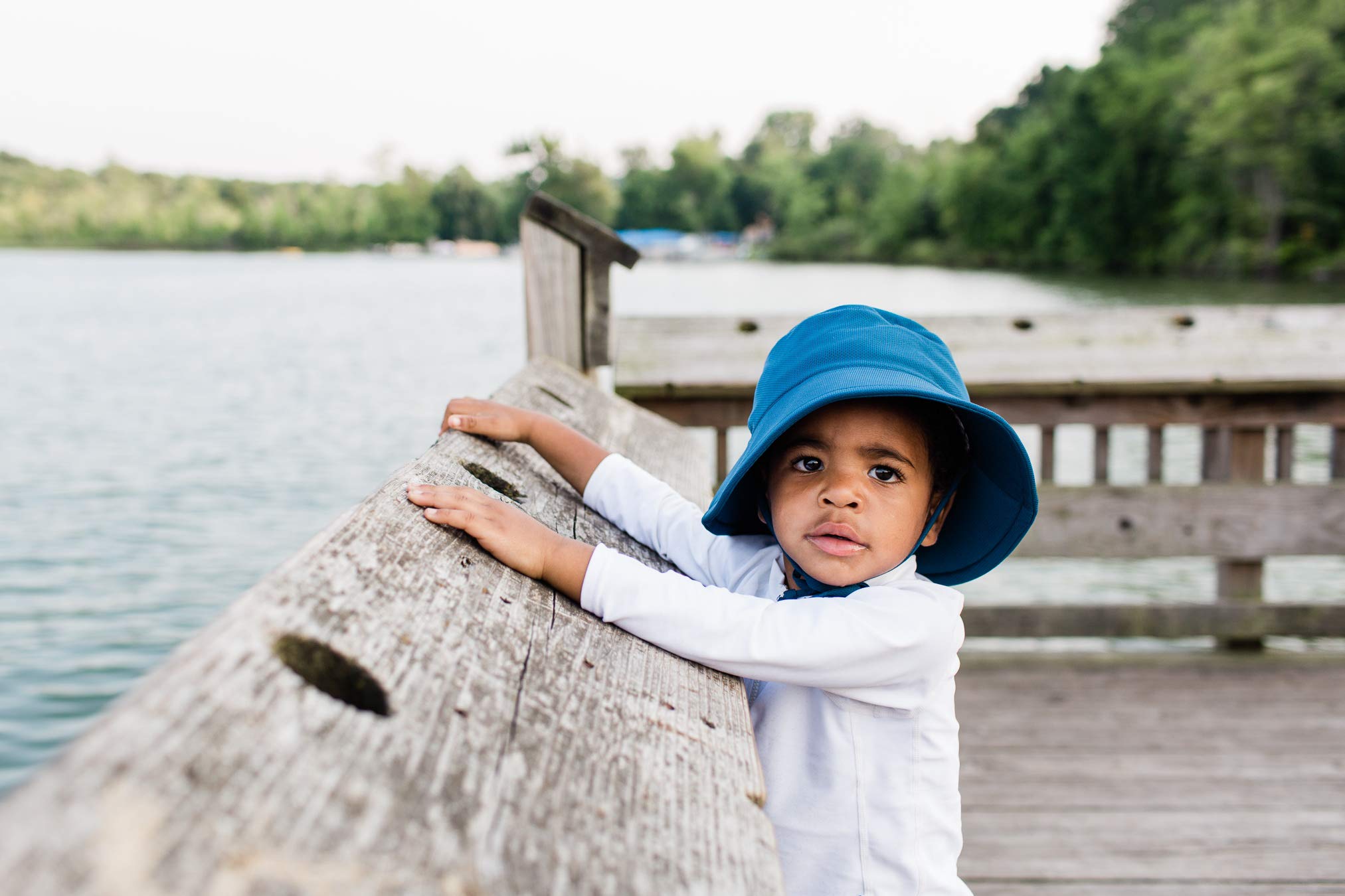 Breatheasy Bucket Sun Protection Hat-Navy-2T/4T