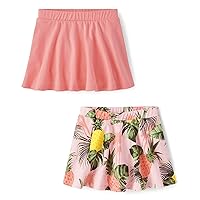 The Children's Place Baby Toddler Girls Pull on Everyday Skorts 2 Pack