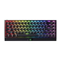 Razer BlackWidow V3 Mini HyperSpeed 65% Wireless Mechanical Gaming Keyboard: HyperSpeed Wireless Technology -Green Mechanical Switches- Tactile & Clicky - Phantom Pudding Keycaps - 200Hrs Battery Life