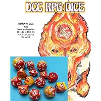 Goodman Games DCC RPG Dice Set Elemental Dice: Fire