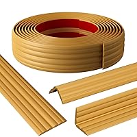 Wall Corner Protector & Edge Guard，Peel and Stick Wall Trim Moulding Inside & Outside Corner Molding Trim Caulk Strip, Self Adhesive Trim for Wall Edge,Ceiling,Countertop, 1.6” W x20’ L，Gold