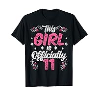 This Girl Is Officially 11 Cute Celebrate Party Birthday T-Shirt