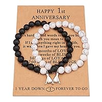 Anniversary Bracelet Gifts Couples Matching Bracelet Celebrating Anniversary Pinky Promise Vows of Eternal Love Jewelry Gifts Set for Lover