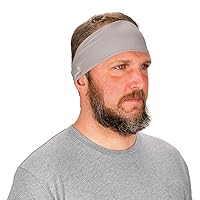 Ergodyne Standard Cooling Headband-Performance Knit, Gray, One Size