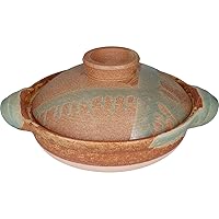 Hase Seien ANI-02 Pot, For 2-4 People, Approx. 10.6 inches (27 cm), Approx. 59.1 fl oz (1,500 ml), Open Fire, Iga Glaze, Iga Ware, Made in Japan