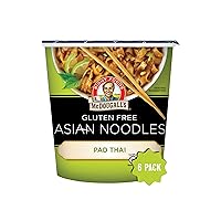 Dr. McDougall's Pad Thai Noodles - Asian Noodles - Gluten Free and Vegan Ramen Noodles - Instant Ramen Noodle Cups - Vegetarian Ramen - 2 Ounces - Pack of 6