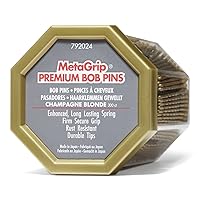 MetaGrip Blonde Premium Bobby Pins, 300 Count, Secure, Durable, Rust Resistant, Japanese Technology