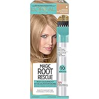 L'Oreal Paris Magic Root Rescue 10 Minute Root Hair Coloring Kit, Permanent Hair Color with Quick Precision Applicator, 100 percent Gray Coverage, 8 Medium Blonde, 1 kit (Packaging May Vary)