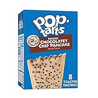 Pop-Tarts Toaster Pastries, Breakfast Foods, Kids Snacks, Frosted Chocolatey Chip Pancake, 13.5 Oz Box (8 Pop-Tarts)