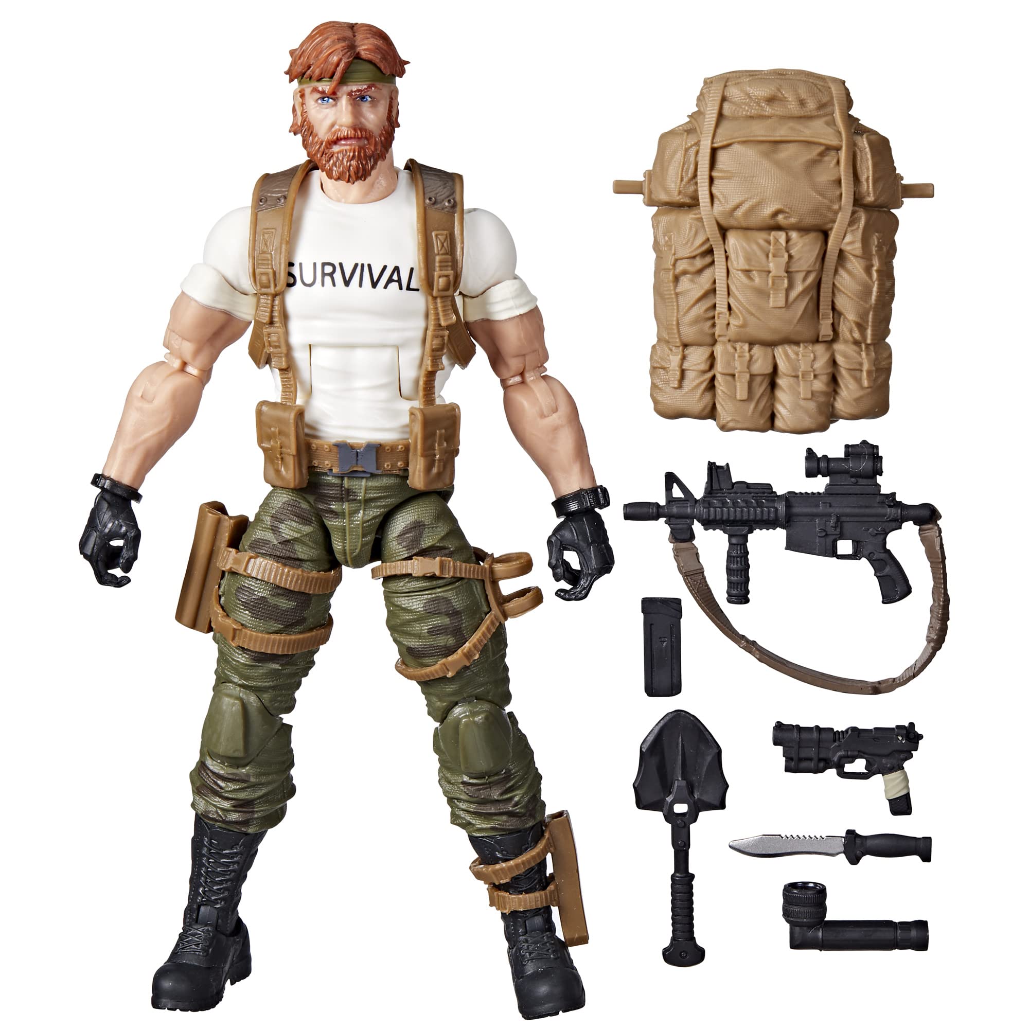 G.I. Joe Classified Series Stuart Outback Selkirk Action Figure 63 Collectible Premium Toy with Accessories 6-Inch-Scale Custom Package Art, Multicolor