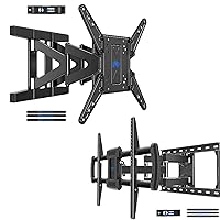 Mounting Dream Ultra Slim TV Wall Mount for Most 26-75 Inch TVs up to 88LBS Fits up to 16'' Studs MD2801-M and TV Mount with Smooth Movement for 42-84 TVs Up to 100LBS, Up to 24'' Studs MD2632-24K
