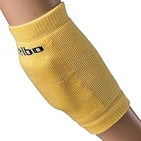 MABIS Heel and Elbow Brace for Tendonitis, Arthritis and Plantar Fasciitis with Gel Insert to Reduce Pressure and Enhance Support, Machine Washable, Pack of 6, Small, Yellow
