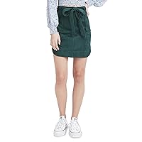 BCBGeneration Women's Suede Mini Skirt with Belt