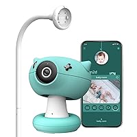 Smart Baby Monitor with 5-in-1 Camera Stand Bundle, Cry Recognition and Decoder, Temperature and Humidity Detection, 2-Way Talk, FHD Video 5MP Non-Distorting Camera, Non Pixelated Night Vision