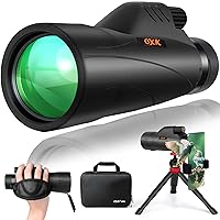 12x56 High Power Monocular Telescope with Smartphone Adapter Tripod Travel Bag, Larger Vision Monoculars for Adults Kids with BAK4 Prism & FMC Lens, Suitable for Bird Watching Hunting Hiking Camping