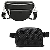 Eslcorri Belt Bag for Women Men, Versatile Fanny Pack Trendy Crossbody Mini Waist Pouch with Adjustable Wide Strap Everywhere Hip Bum Bag for Travel Workout Running Hiking Travel Essentials