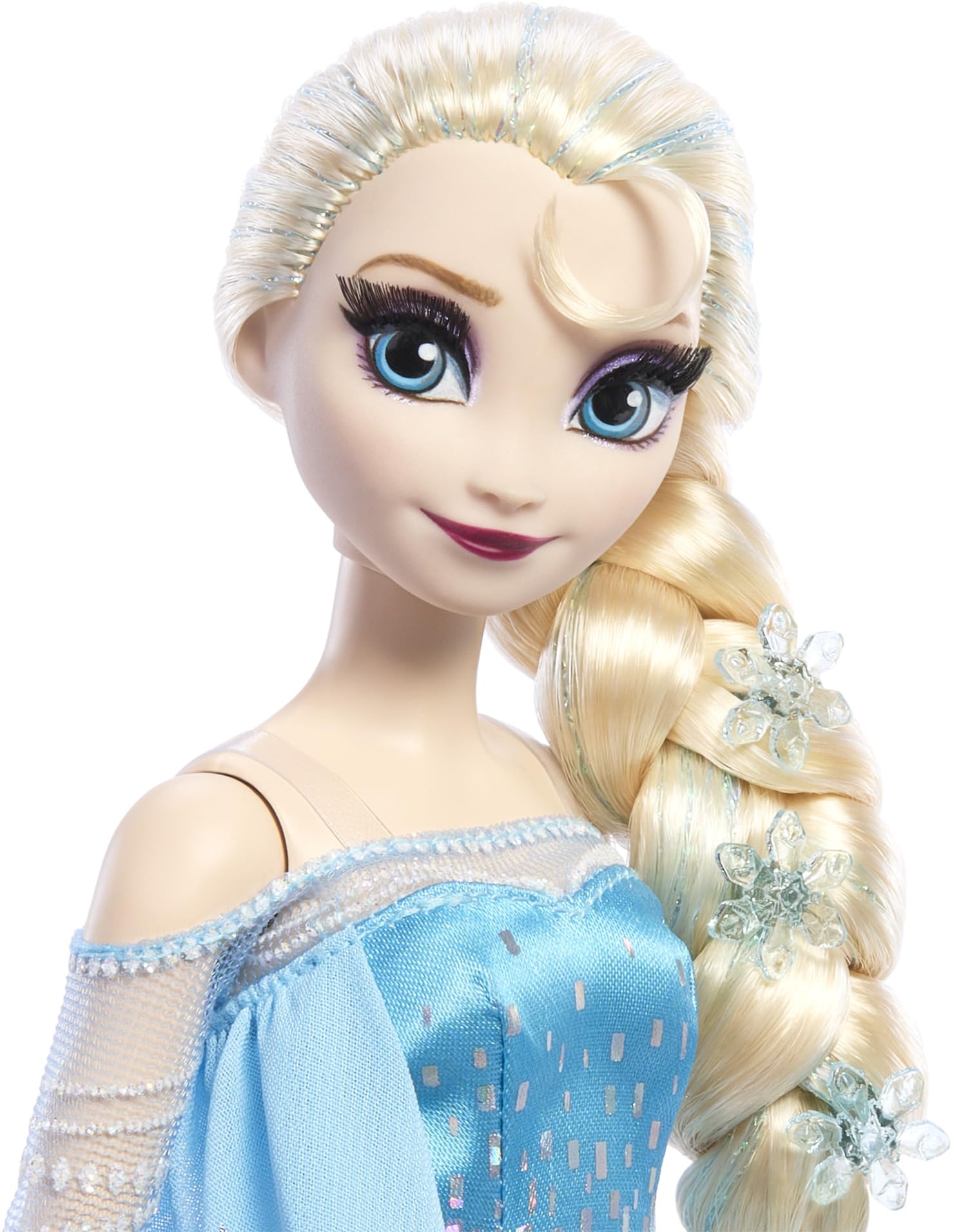 Mattel Disney Frozen Anna and Elsa Collector Dolls to Celebrate Disney 100 Years of Wonder, Inspired by Disney Frozen Movie, Gifts for Kids and Collectors