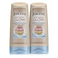 Natural Glow Wet Skin In-Shower Self Tanner Body Lotion, Fair/Medium Skin Tones (pack of 2)