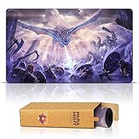 Ice Dragon (Stitched) - MTG Playmat by Asur Misoa - Compatible with Magic The Gathering Playmat - Play MTG, YuGiOh, TCG - Original Play Mat Art Designs & Accessories