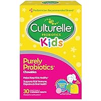 Culturelle Kids Chewable Daily Probiotic for Kids – Natural Berry – Supports Immune, Digestive, and Oral Health – for Age 3+ – Gluten,Dairy,Soy-Free – Packaging May Vary – 30 Count