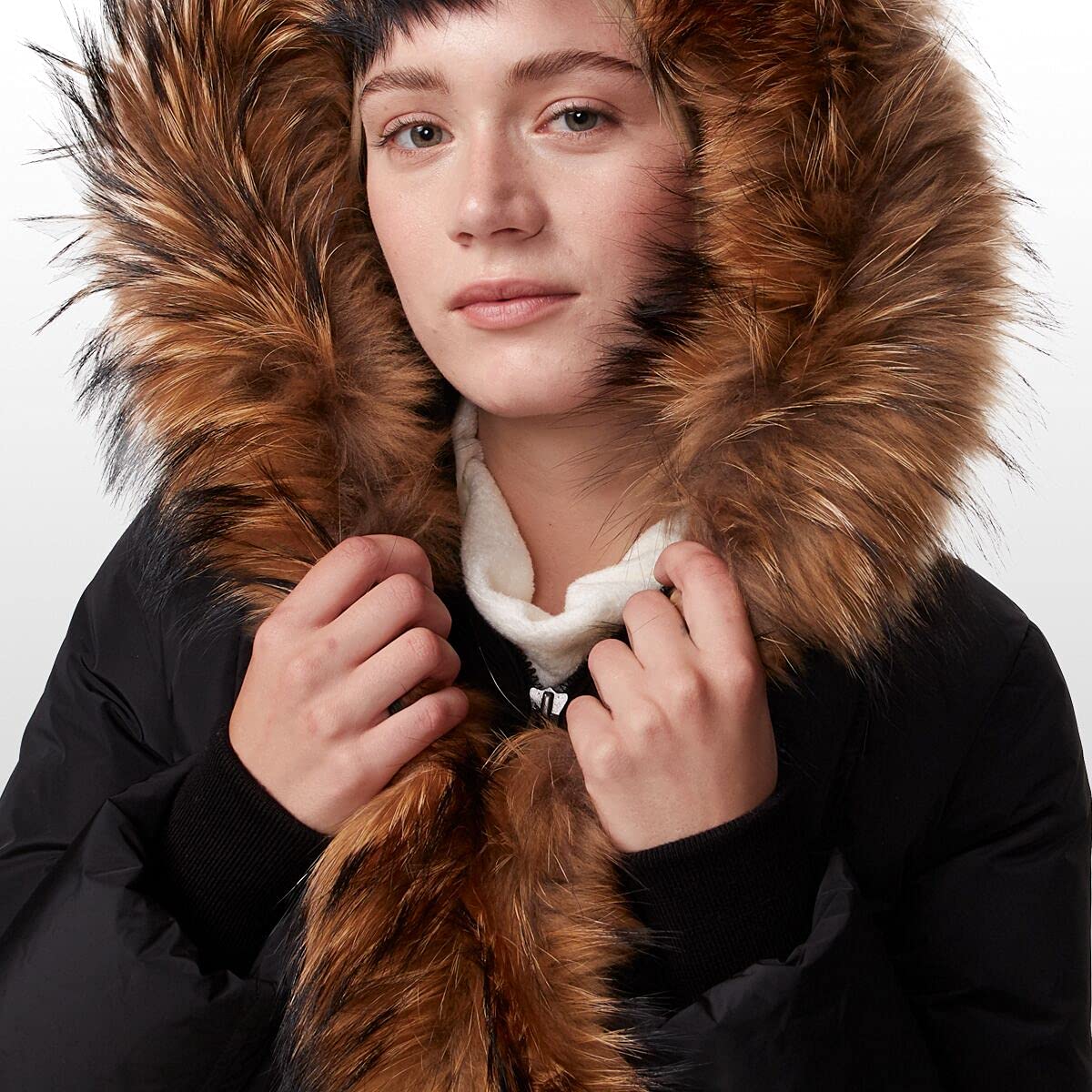 Mackage Kay Mid Length Classic Down Coat With Fur Collar