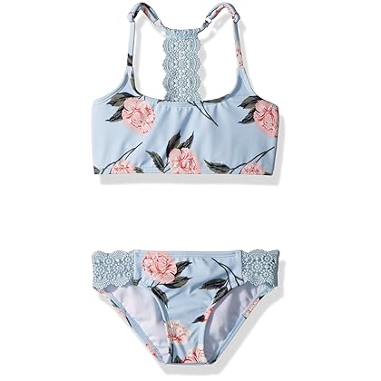Billabong Girls' Petal Daze Trilet Two Piece Swimsuit Set