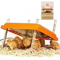 Brooder Heater for Chicks: Chick Brooder Heating Plate with Easy- Cleaning Plate Poultry Coop Heater Chicks Warmer 12