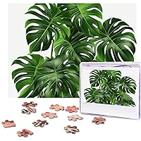 Monstera Deliciosa Banana Palm Puzzles Personalized Puzzle 500 Pieces Jigsaw Puzzles from Photos Picture Puzzle for Adults Family (20.4