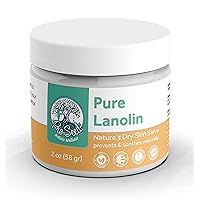 100% Pure Lanolin USP US Pharmacopeia Grade | for Itchy Dry Skin and Eczema Symptoms | 2oz