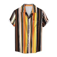 Men Short Sleeve T Shirts Button Down Printed Short Sleeve Vest Going Out Vintage Mens Funny T Shirts
