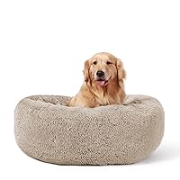 HACHIKITTY Dog Beds Calming Donut Cuddler, Puppy Dog Beds Large Dogs, Indoor Dog Calming Beds XLarge,36''