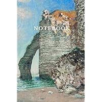 Notebook: The Cliffs at Étretat by Claude Monet Style Blank Lined 120 page Notebook